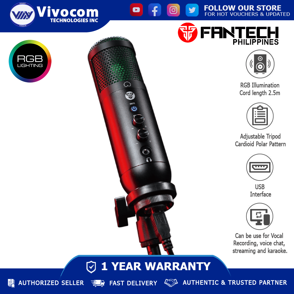 Fantech MCX01 Leviosa Professional Condenser Microphone for videoke