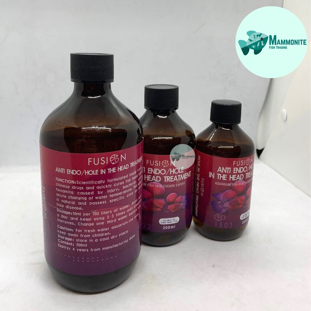 Aquarium Fish Flowerhorn Fusion Anti Endo Hole in the Head Treatment