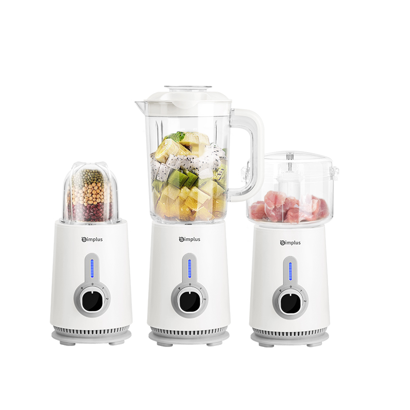 Simplus Blender Food Processor Smoothie Machine1.25L 3 in 1 Juicer Meat