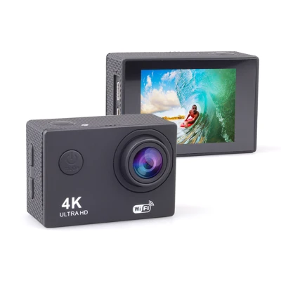 【LIMITED EDITION】 Waterproof 4K Ultra HD Action Camera with Motorcycle Helmet Mounting and Waterproof Shockproof Case WIFI Remote Control Video Action Camcorder Outdoor Pro Sport Cam for Bike Diving Motorcycle Helmet Video Cam For Motor