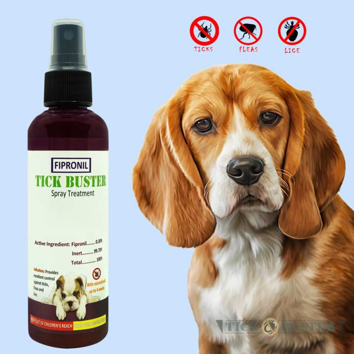 Tick Buster (anti garapata, pulgas, at kuto) Fipronil Pet Spray