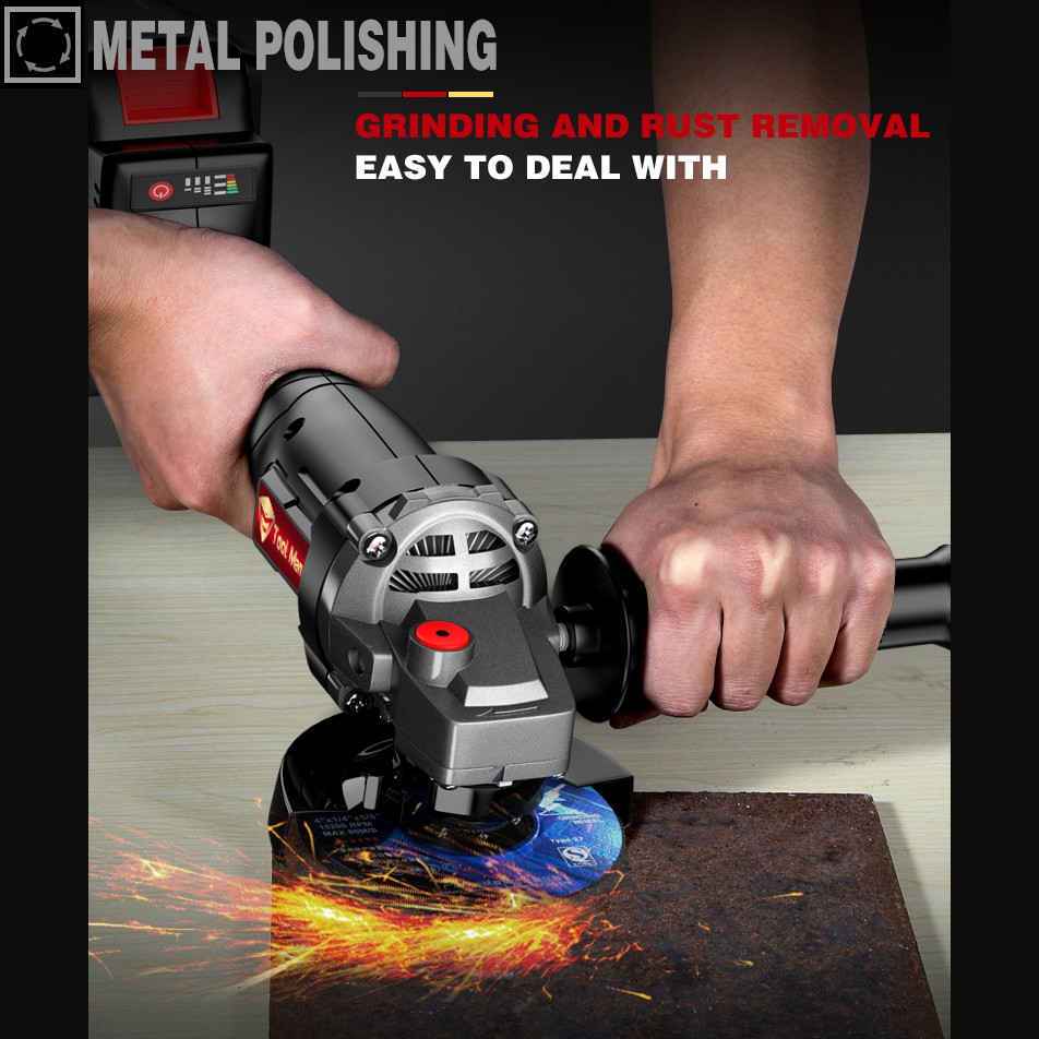 Diy Tool 528VF Brushless Grinding Machine Cordless Angle Grinder