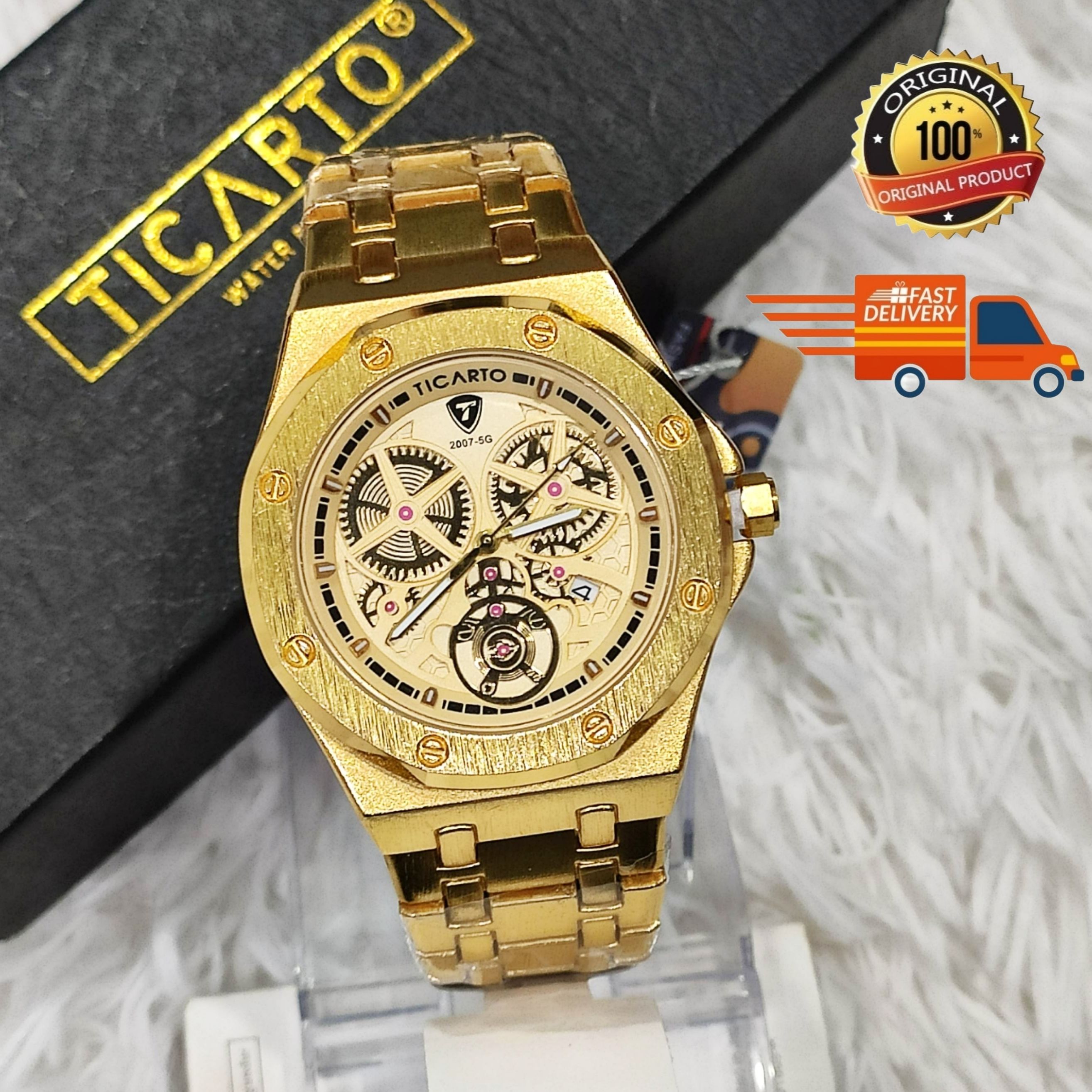 Men s Watch Ticarto Original Men Watch Casual Super iLLuminator