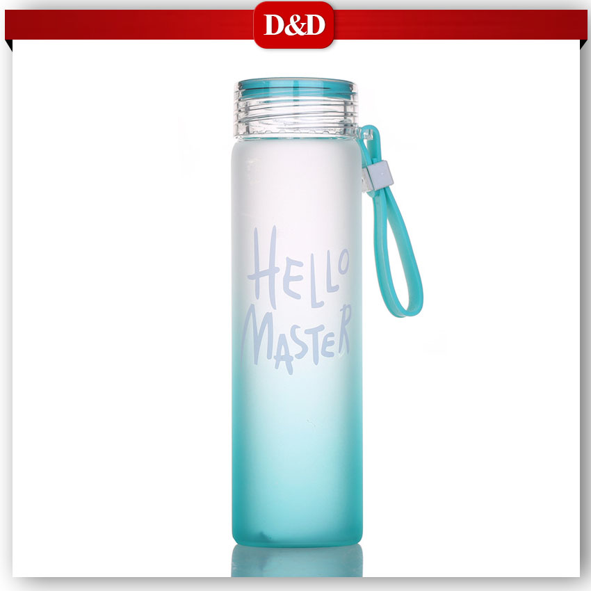 D&D | Hello Master Water Bottle - 400ml Frosted Glass Drinking Bottle ...