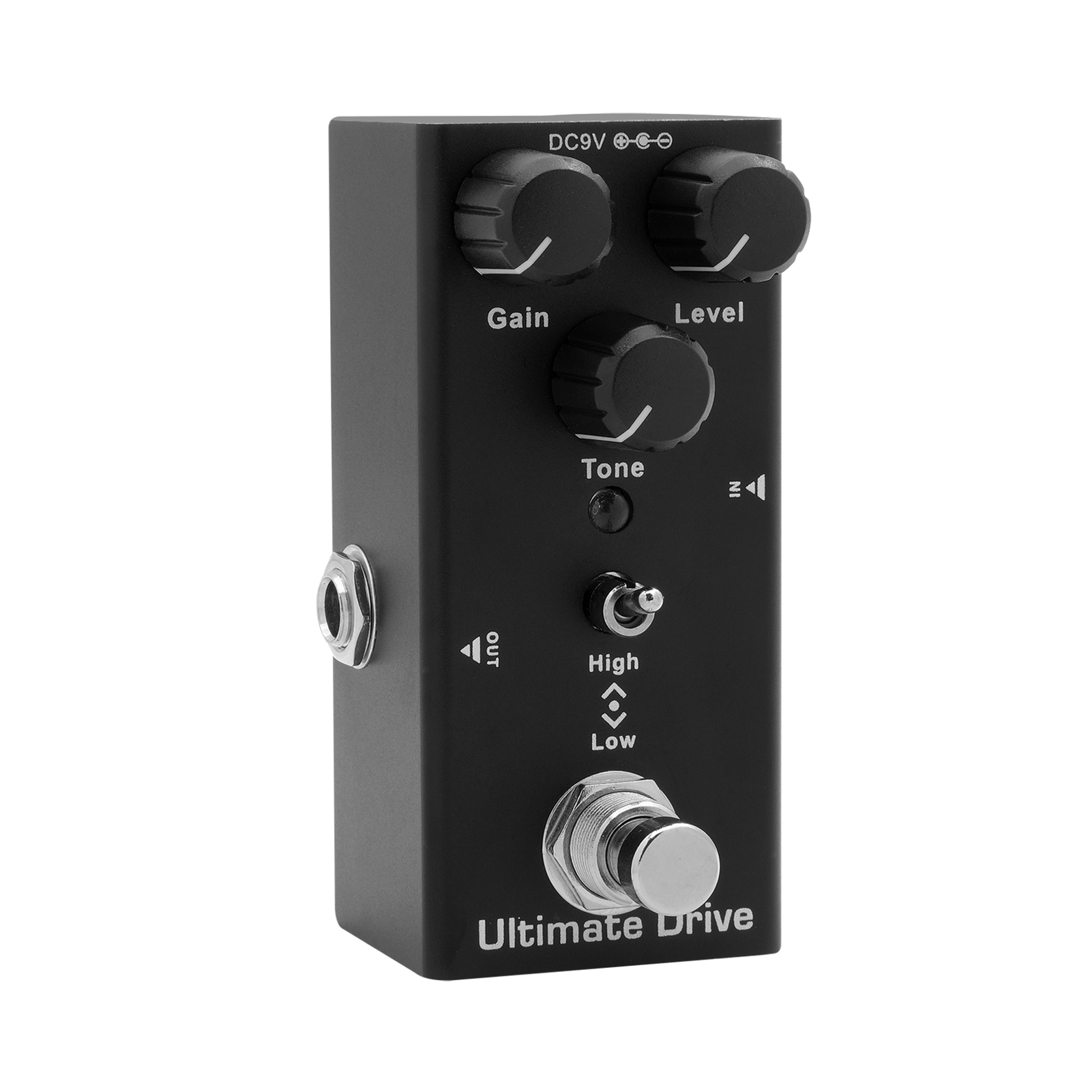 IRIN EF-02 Electric Guitar Effect Pedal Portable Guitar Effector Mini Single Electric Guitar Effect Pedal with True Bypass - Ultimate Drive (Black)