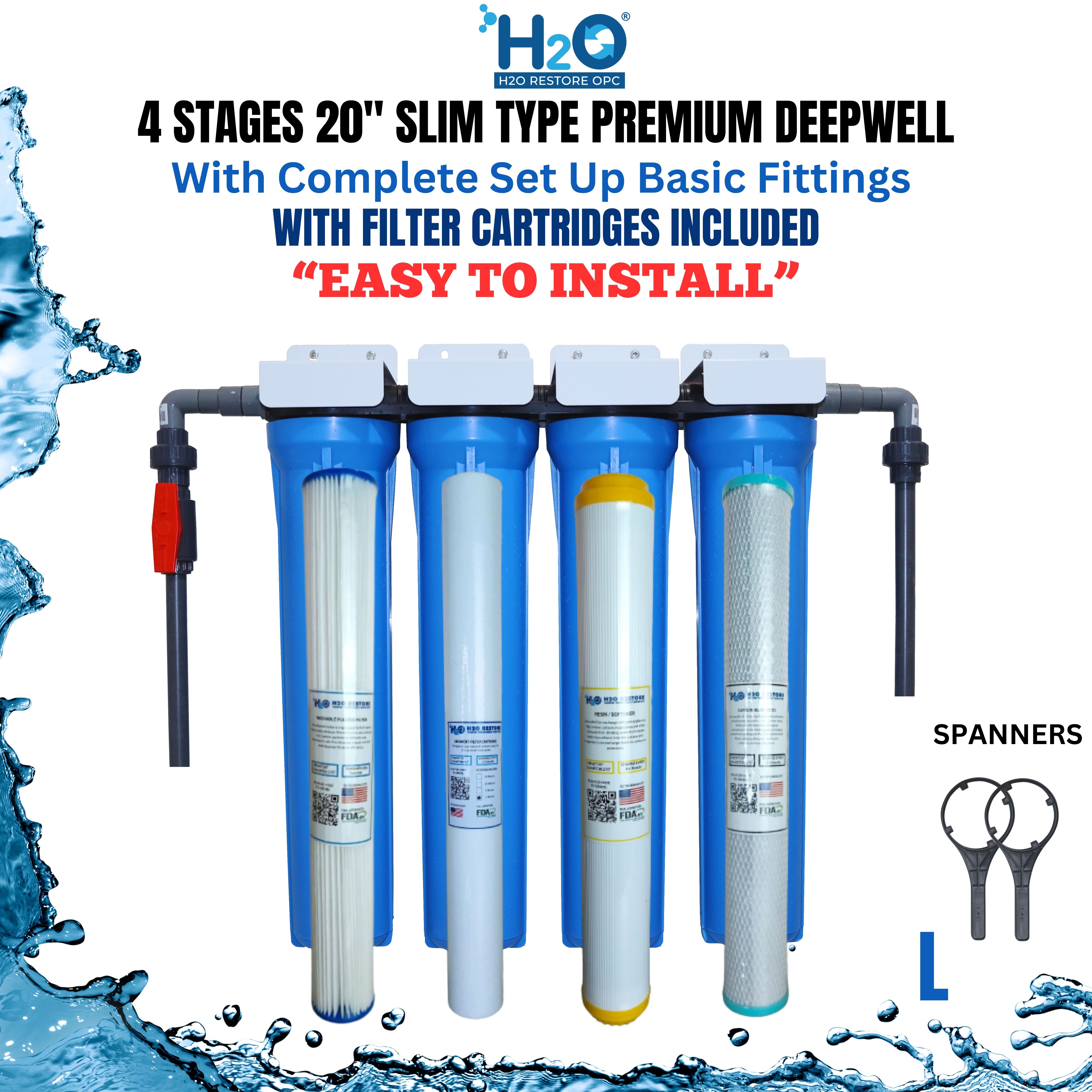 Water Filtration System 4 Stages 20