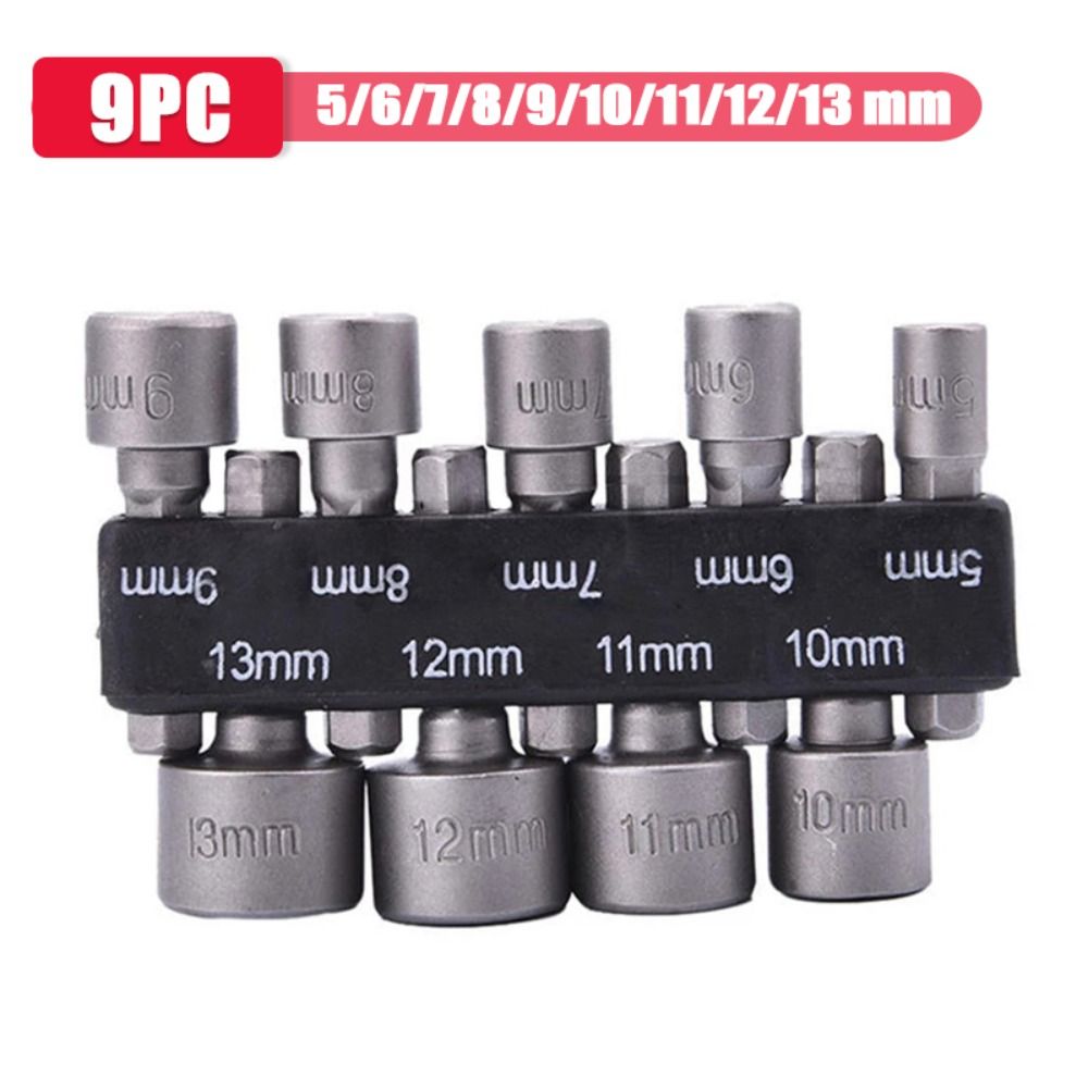 RFHFHTRE 1/4" 5-12mm Hex Shank Socket Screwdriver Set Driver Tool Wrench Screw Tool Socket Set Nut Driver Drill Bit Hex Nut Socket Drill Bit Adapter Nut Driver