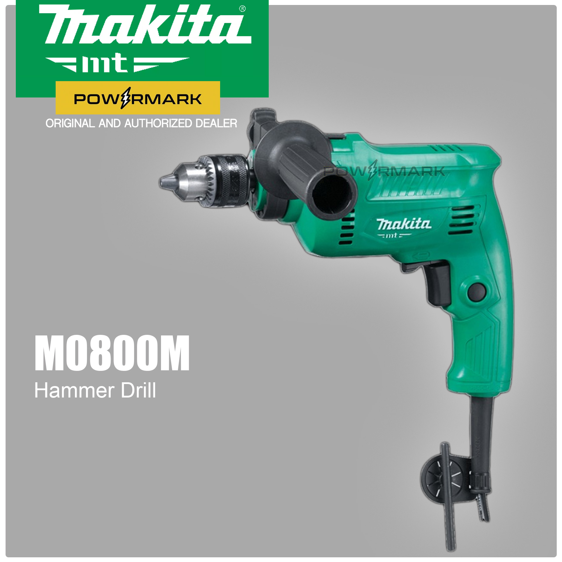 MAKITA M0800M Hammer Drill 500W (3/8″) [POWERMARK MMT] Lazada PH