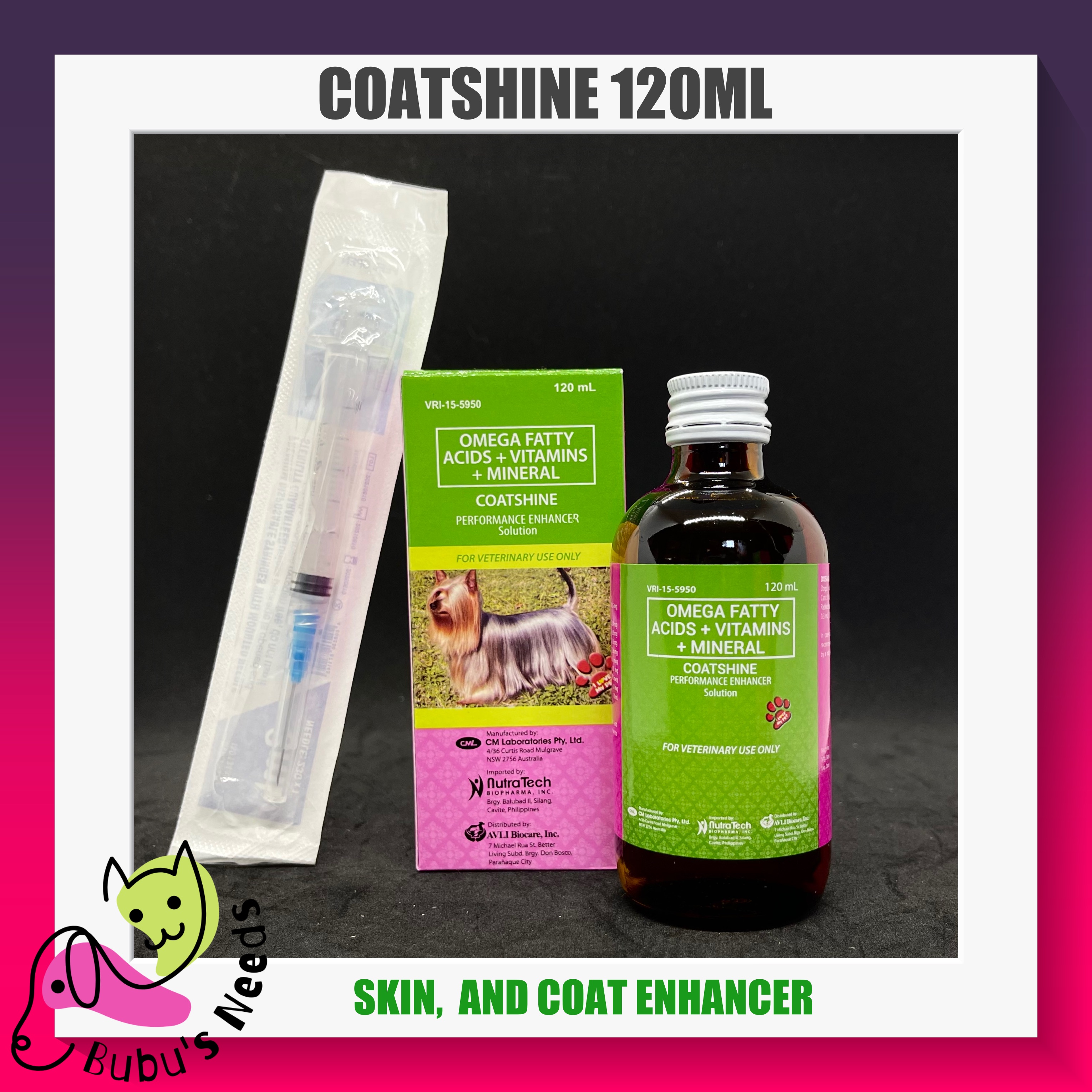 Coat Shine for Dogs and Cats with FREE Syringe Lazada PH