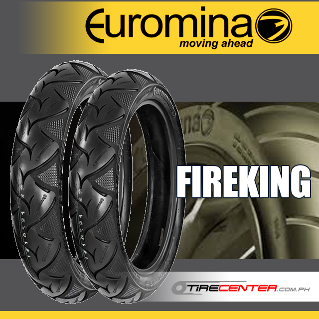 100/9014 & 130/7013 Euromina Fireking Tubeless Scooter Tires, For