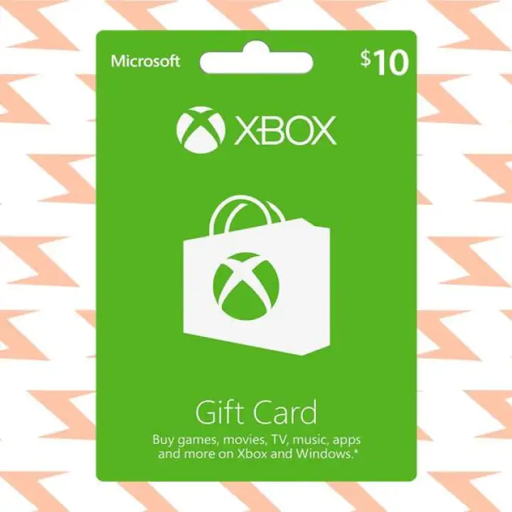 microsoft xbox online gift card