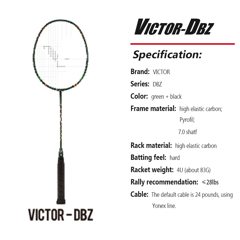 2022 NEW Victor DBZ Dragon Ball Badminton Racket Professional Badminton