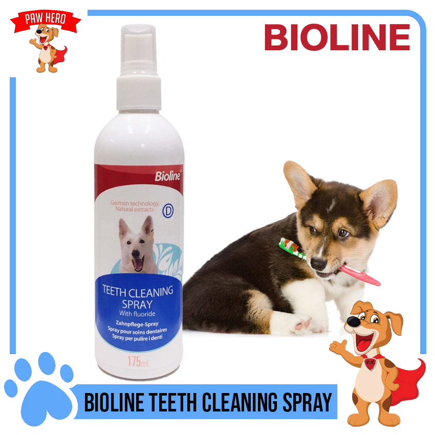 PAW HERO Bioline Teeth Cleaning Spray with Flouride Dog Teeth