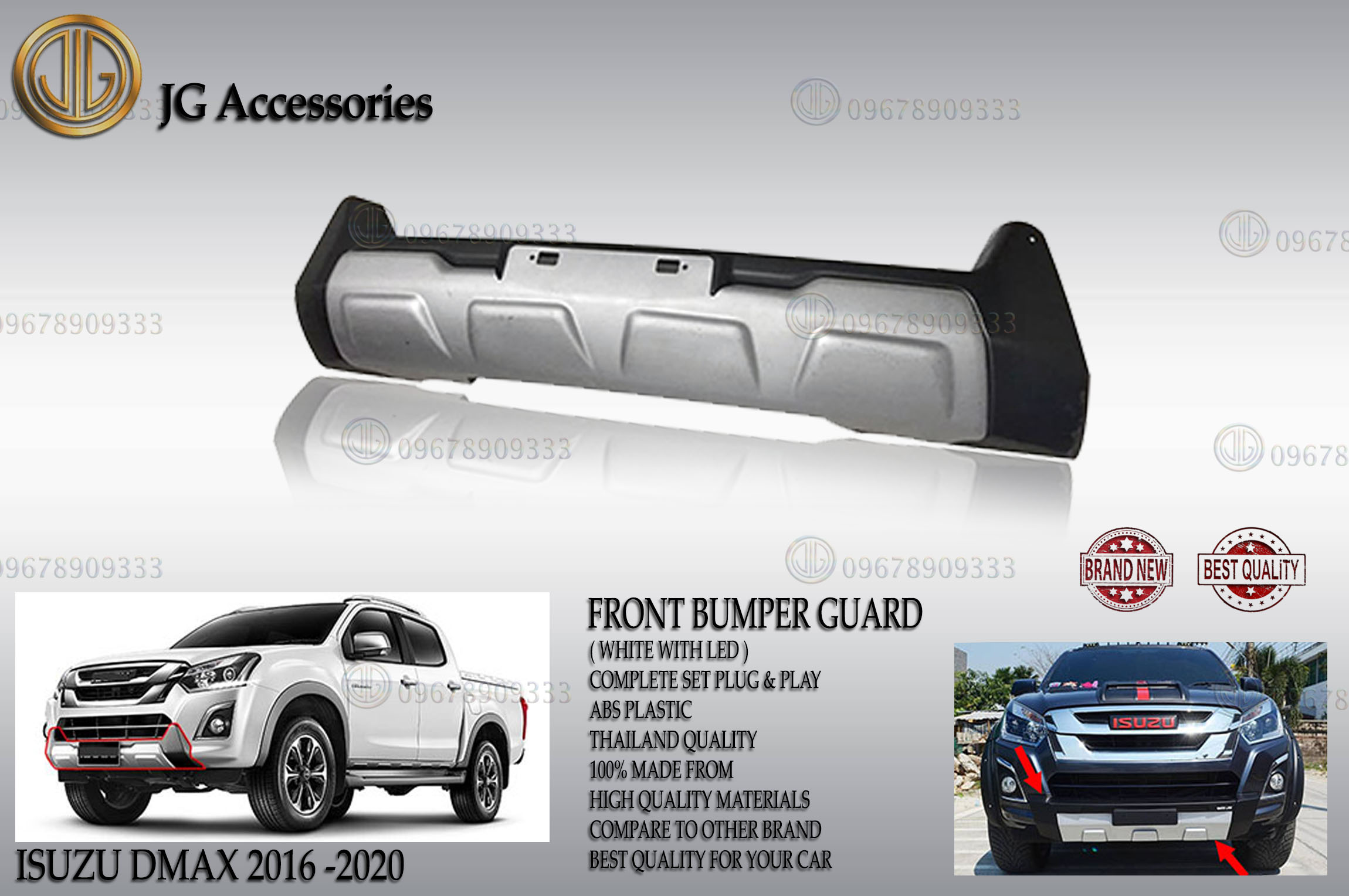 ISUZU DMAX 2016 2017 2018 2019 2020 FRONT BUMPER NUDGE / FRONT BUMPER GUARD / FRONT BUMPER