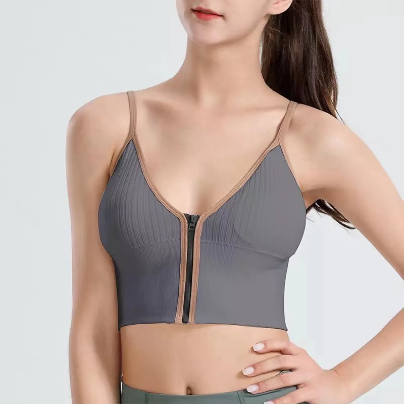 Push Up Bras For Women Tube Top Active Bra Gathered No Steel Ring Suspender  Bra For Sexy Zipper Underwear Leisure Sport Bra Women Bralette Croptops  Korean Style