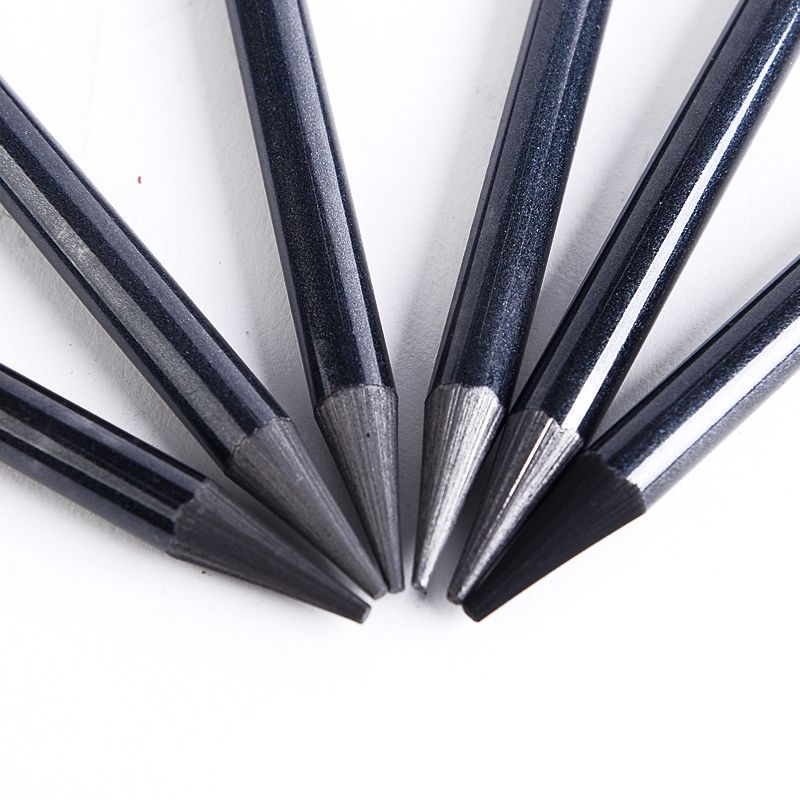 bside.ph 3/6 Pcs Carbonized Pencil Set Soft Medium Hard Charcoal