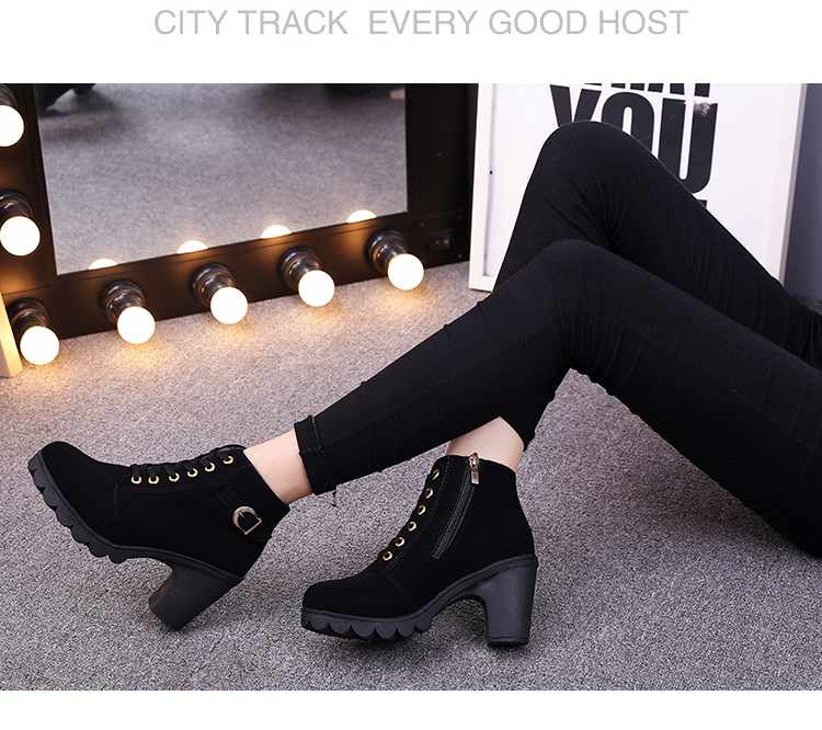 Ankle Boots for Women Korean Fashion 