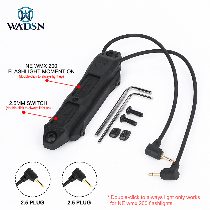 WADSN New Tactical Pressure Switch Button Remote Dual FunctionTail