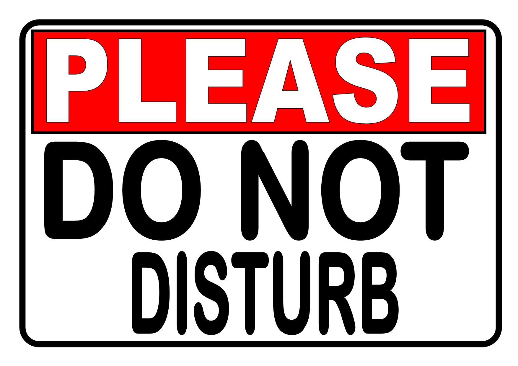 PLEASE DO NOT DISTURB LAMINATED SIGNAGE | Lazada PH