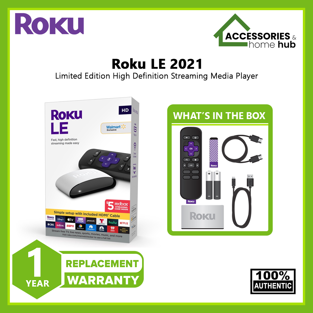 Roku LE Streaming Media Player 3930S3 with HighSpeed HDMI Cable