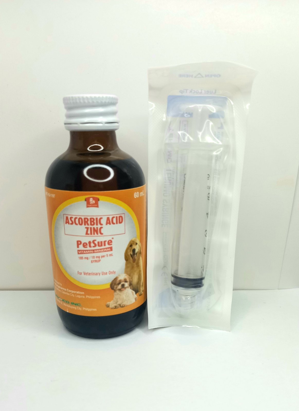 [VET SUPPORT] PetSure Ascorbic Acid with Zinc / Vitamin Mineral Syrup