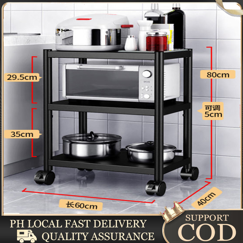 3/4/5 Layers Steel Rack Shelves Metal Rack Shelf Multipurpose Kitchen Rack Organizer Shelf Book