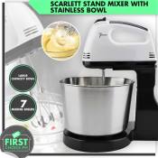 Scarlett 7 Speed Hand Mixer with Stainless Bowl