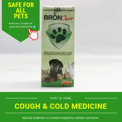 Papi Broncure for Cough and Colds of all pets (60mL)