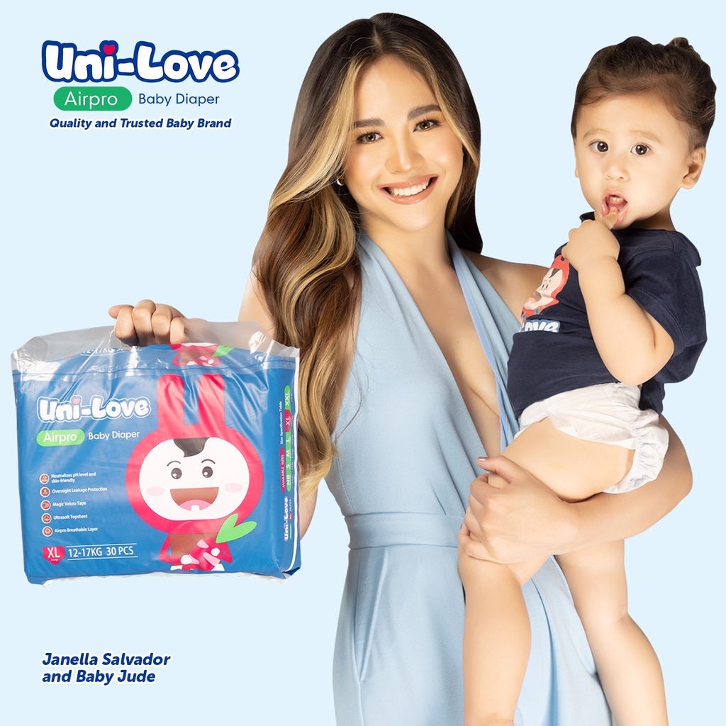 UniLove Airpro Baby Diaper 30's (Large) Pack of 1 [Baby diapers