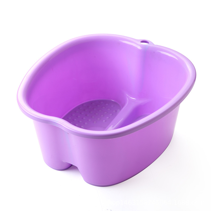 Massage foot wash basin pambahay plastic foot bath basin heightened at thickened maaaring isabit