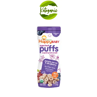 Happy Baby Puffs Purple Carrot & Blueberry 60g