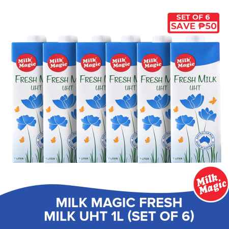 Milk Magic Fresh Milk 1L Set of 6 - Nutritious Healthy Milk Drink Grocery Item