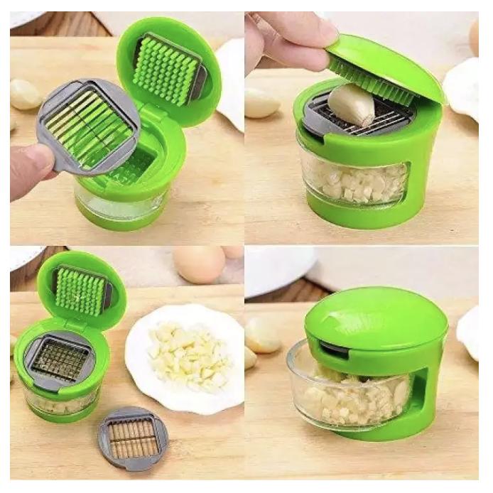 Kitchen Garlic Press Chopper Slicer Hand Presser Garlic Grinder Crusher
