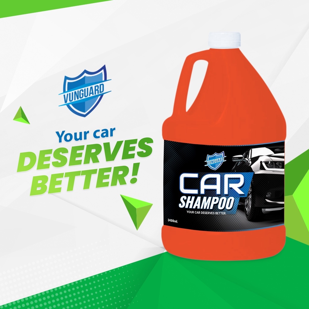 VUNGUARD PREMIUM CAR SHAMPOO WITH WAX AND FOAM BOOSTER 1 GALLON Lazada PH