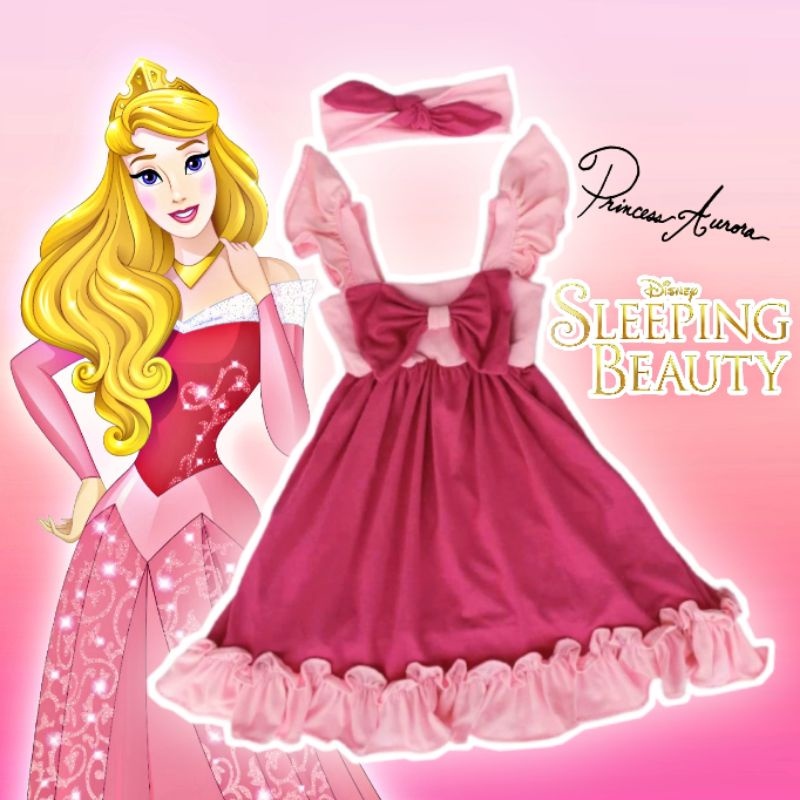 Lulu Disney Small Princess Inspired Dress baby girl ootd baby dress ootd  for 1-3 years old