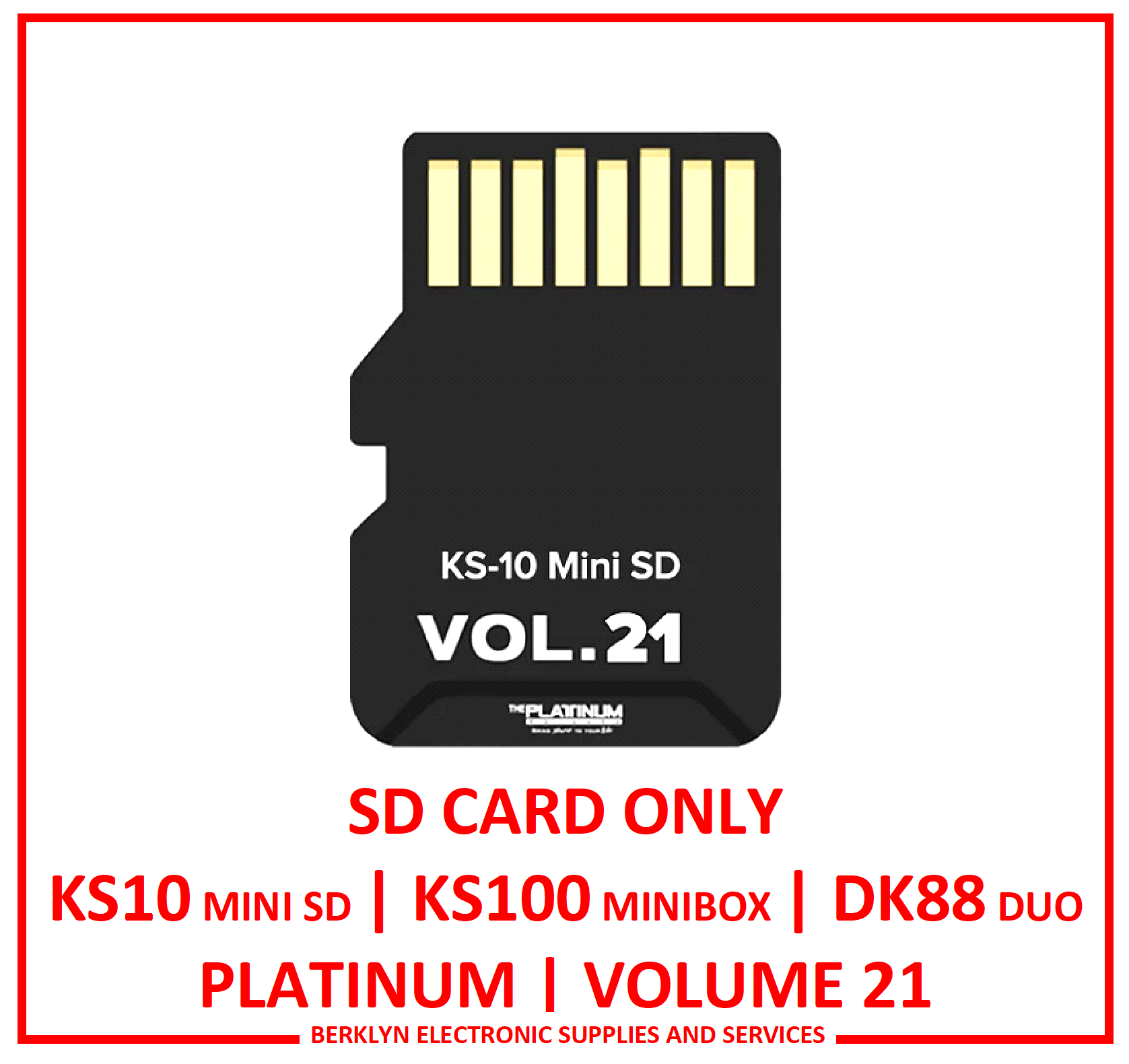 (SD Card Only) Volume 21 Update For Platinum KS10 MINI SD / KS100