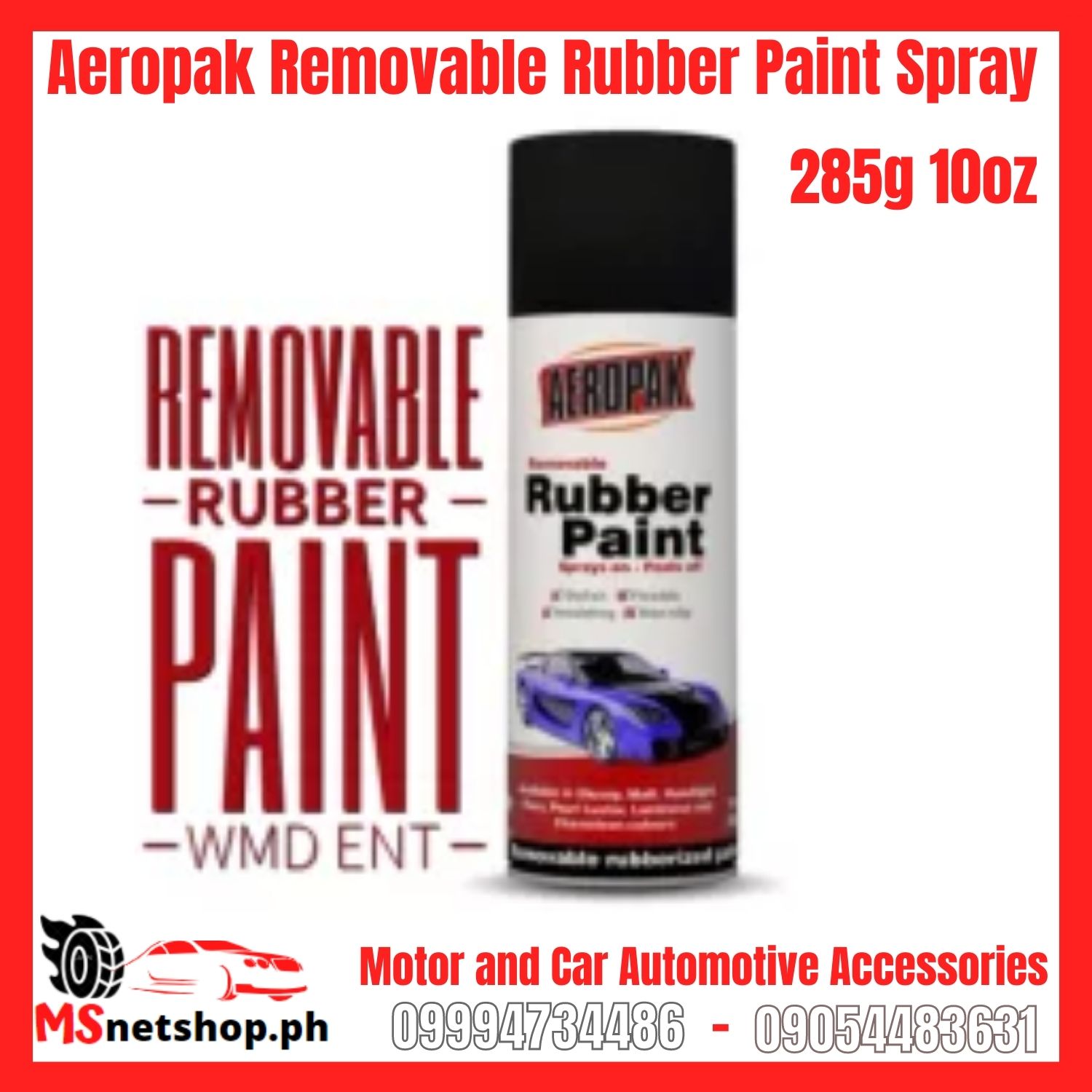 Aeropak Removable Rubber Paint Spray 285g 10oz Lazada PH