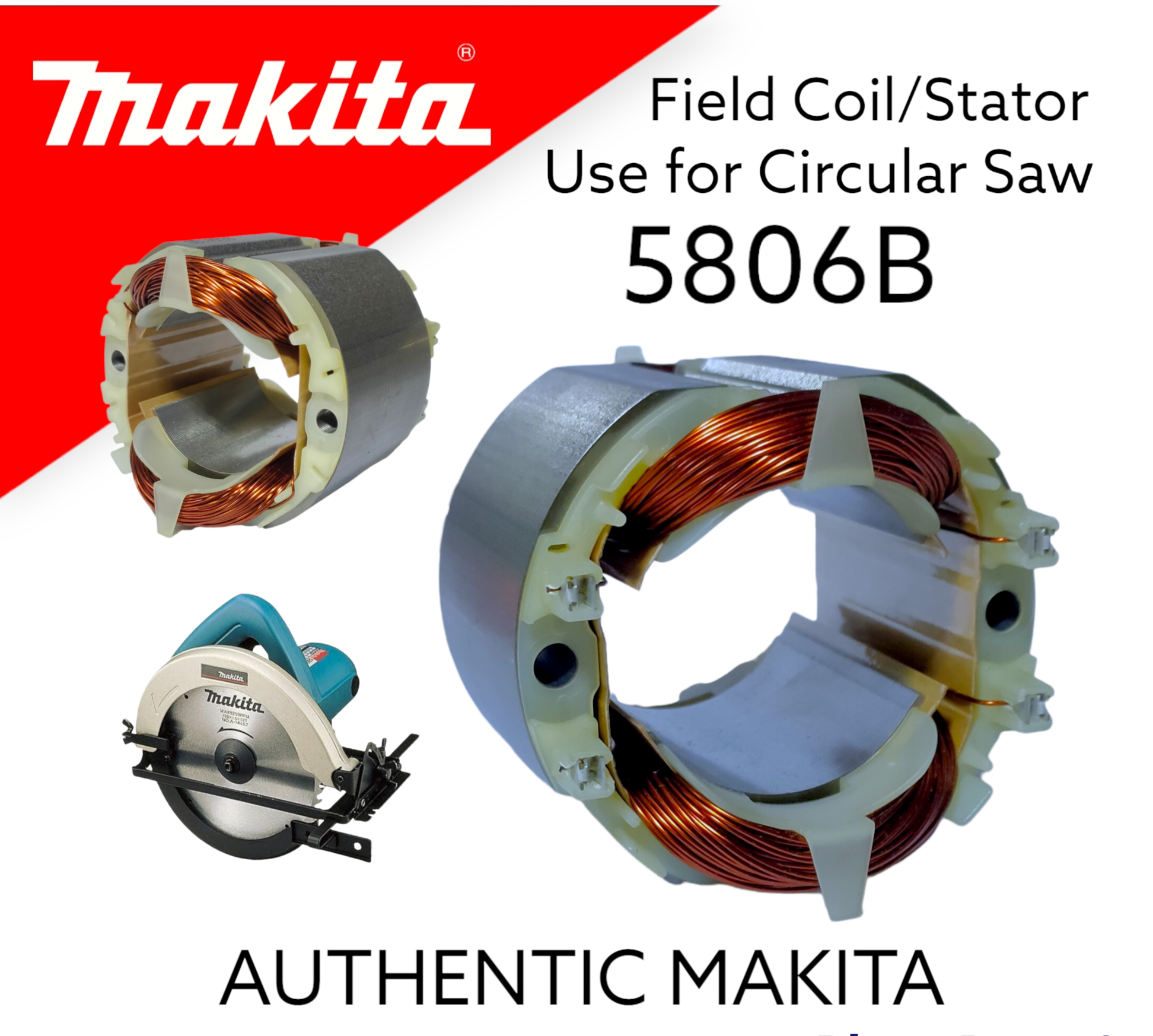 Original Makita Field Coil/ Stator for Circular Saw 5806B Lazada PH