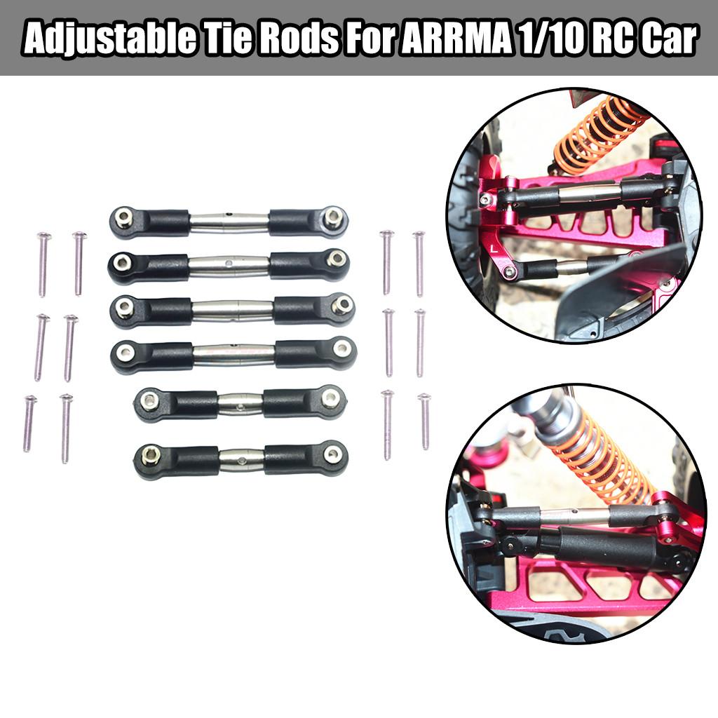 Steel Tie Teeth Thickened Pull Rods Set for ARRMA 1/10 GRANITE/BIG ROCK RC Car
