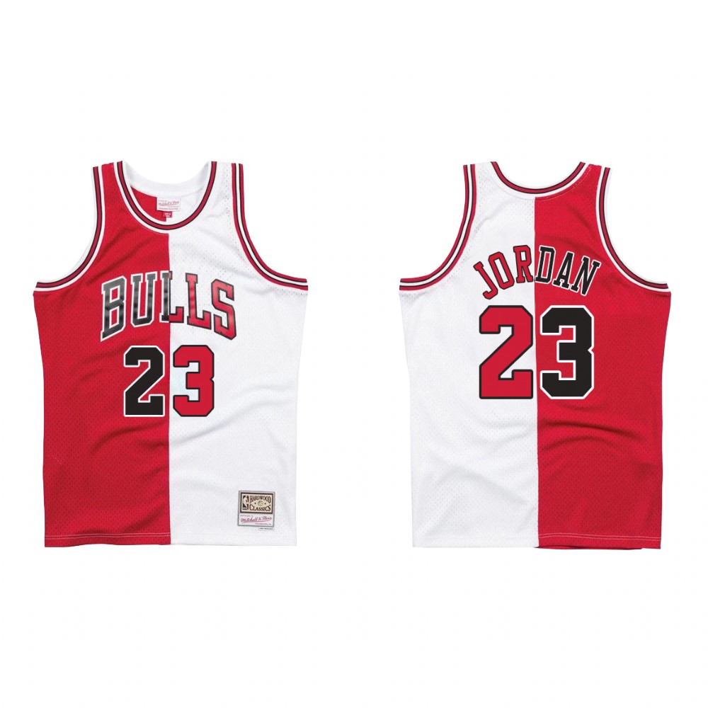Men's Chicago Bulls Michael Jordan #45 Mitchell & Ness White 1994-95  Hardwood Classics Player Jersey