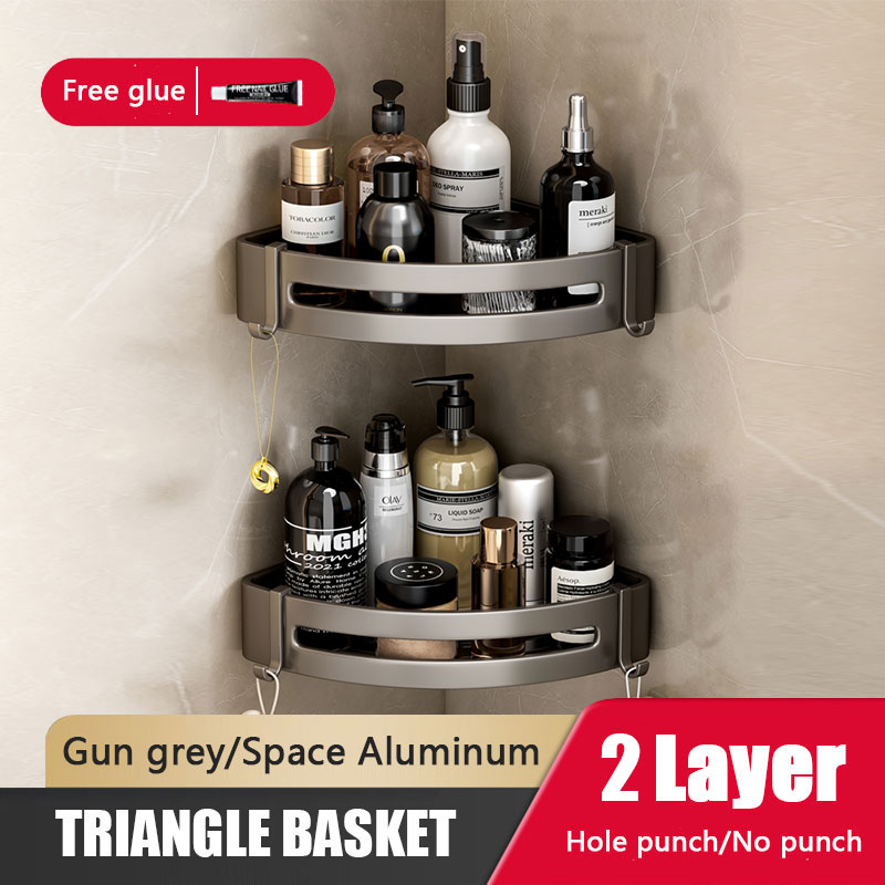 KEVE High Quality Bathroom Rack Bathroom Organizer Storage Shelf Rack ...