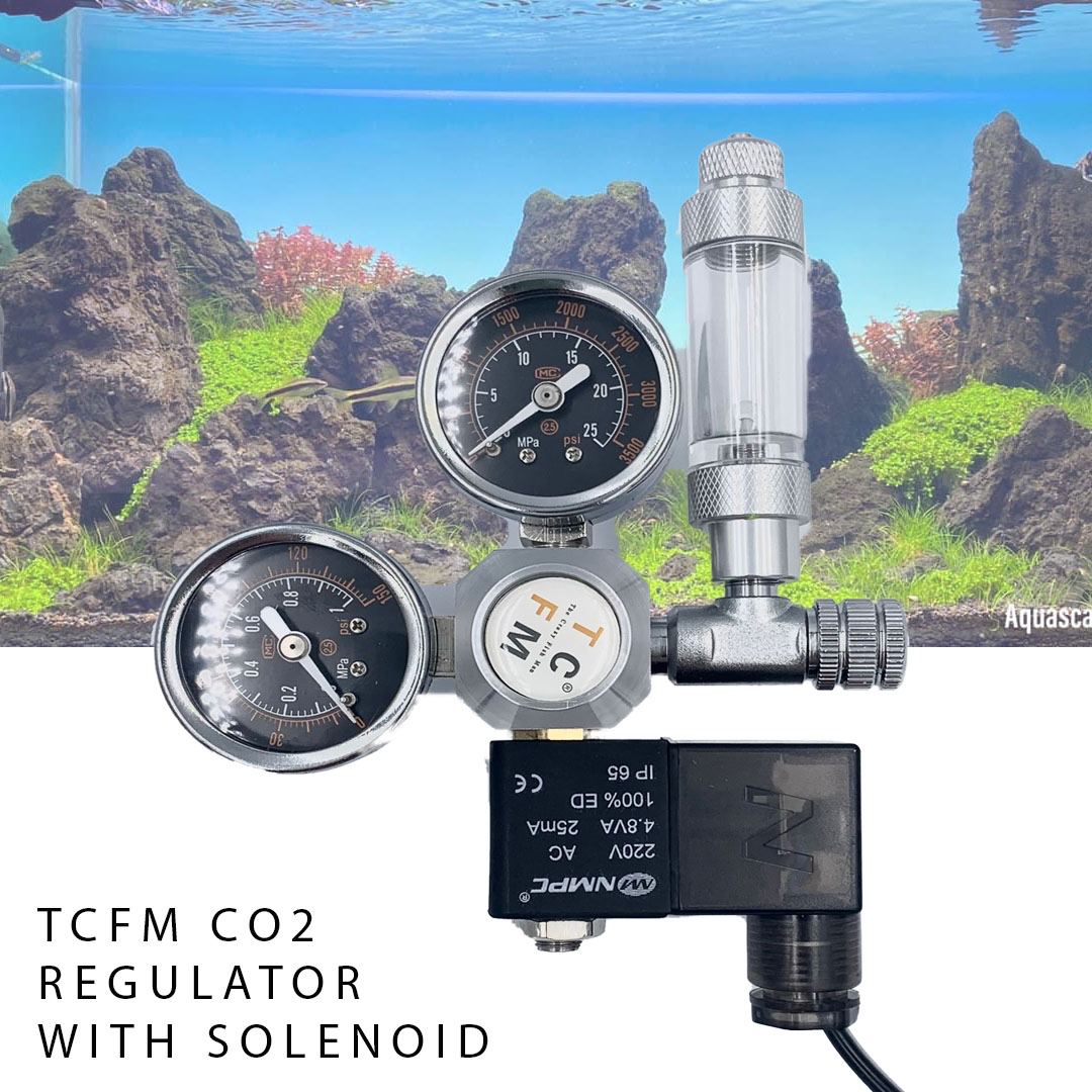 co2 regulator with solenoid