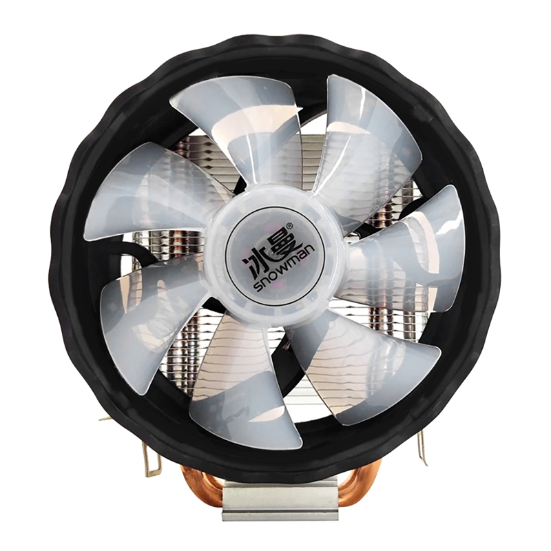 Snowman x200 cpu cooler 2 heat pipes 120mm silent fan 4pin pwm pc cooler for intel lga2011 amd cpu cooling fan