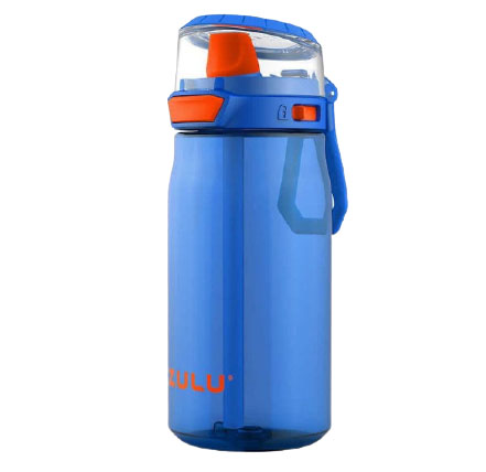  ZULU Kids Flex 16oz Tritan Plastic Water Bottle with Silicone  Spout, Leak-Proof Locking Flip Lid and Soft Touch Carry Loop for School  Backpack, Lunchbox, and Outdoor Sports, Blue : Sports