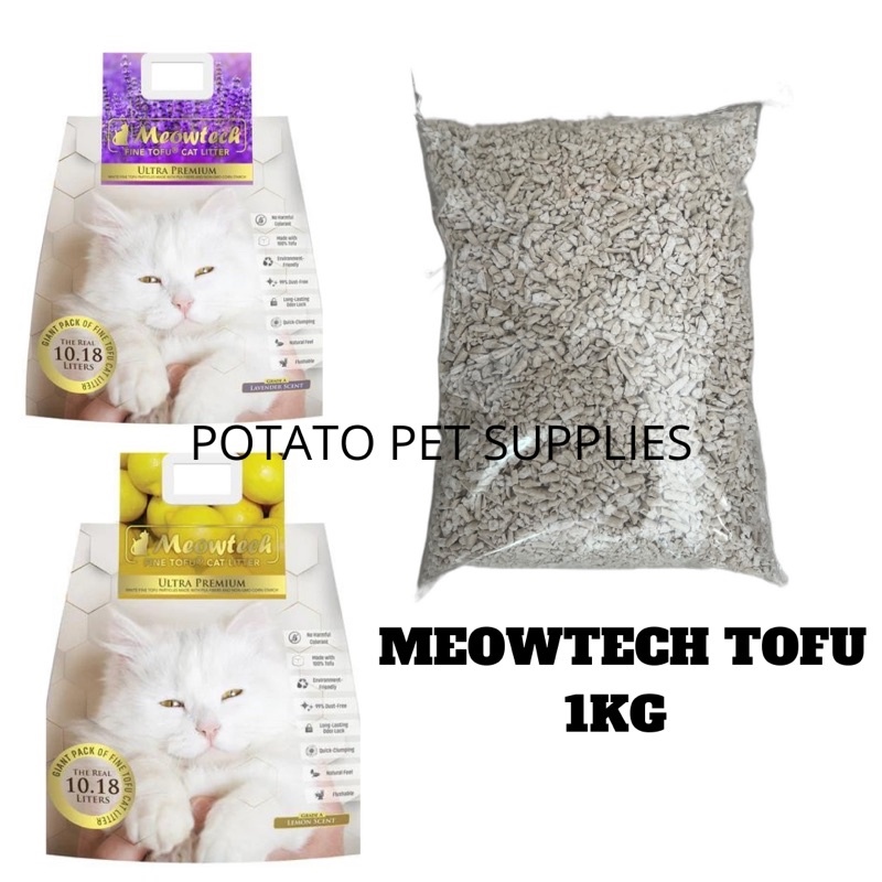 1KG MEOWTECH TOFU CAT LITTER Lazada PH