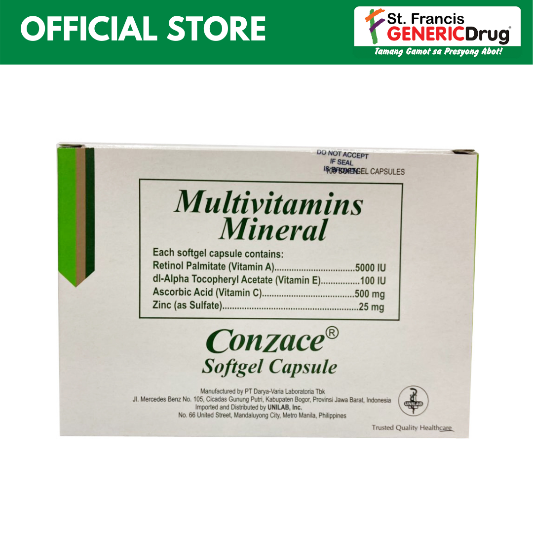 Multivitamins + Minerals (Conzace®) 10s Lazada PH