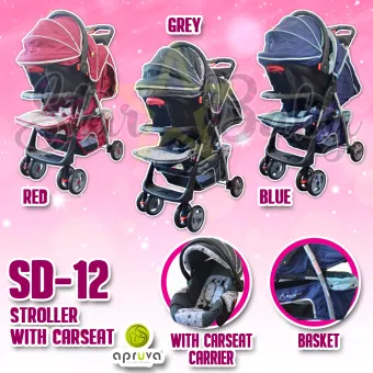 apruva folding deluxe baby stroller