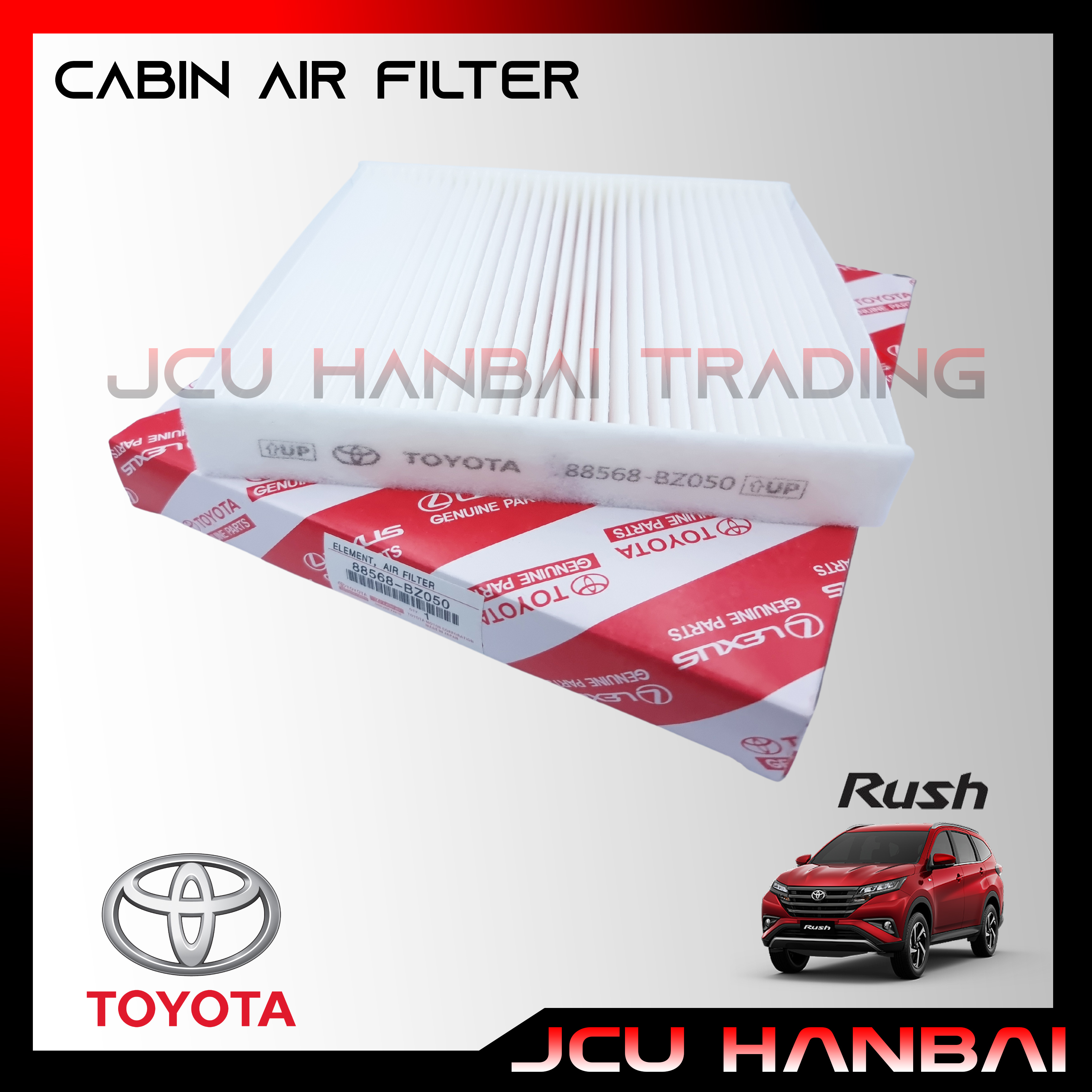 Cabin Filter, Aircon Filter for Toyota Rush 2018, 2019, 2020, 2021, Car