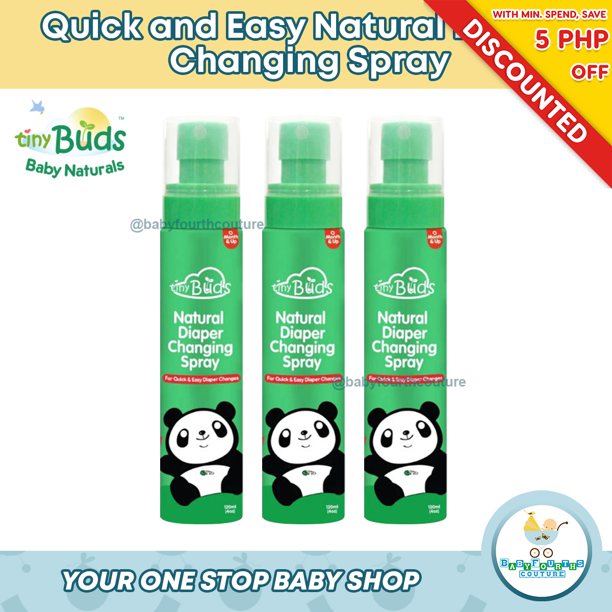 Tiny Buds Quick and Easy Natural Diaper Changing Spray Lazada PH