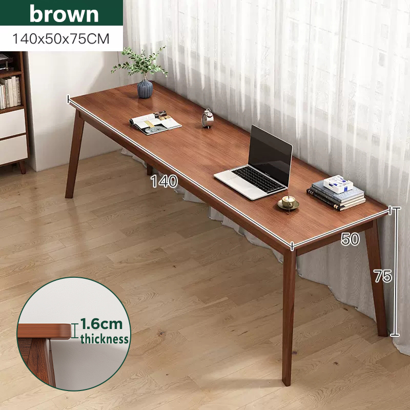 140CM Study Table Wooden Long Table Computer Table Modern Minimalist Desk Office Table Desk
